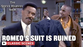 Steve Saves Romeo's Suit | The Steve Harvey Show