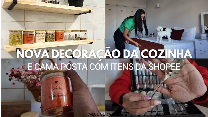 ACHADOS DA SHOPEE PARA A COZINHA E CAMA POSTA | USANDO O CHATGPT  PARA DECORAÇÃO DA CASA