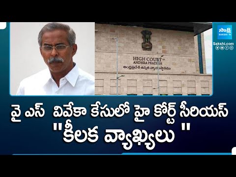 AP High Court Serious On YS Viveka Case | YS Sharmila, YS Sunitha Reddy | Chandrababu Naidu@SakshiTV - SAKSHITV