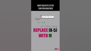 SAT math Find the value of X so the Function Undefined