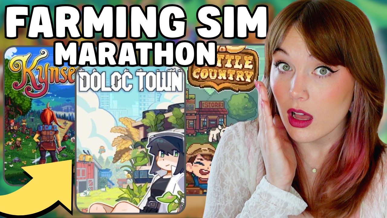 👩‍🌾FARMING FRENZY: Trying TONS of New & Old Farming Sims ALL DAY! | !PARTY