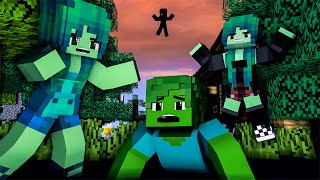 ZOMBIE GIRL ARE GHOST BUT SHE IS MY SUPERHERO -MINECRAFT FUNNY ANIMATION