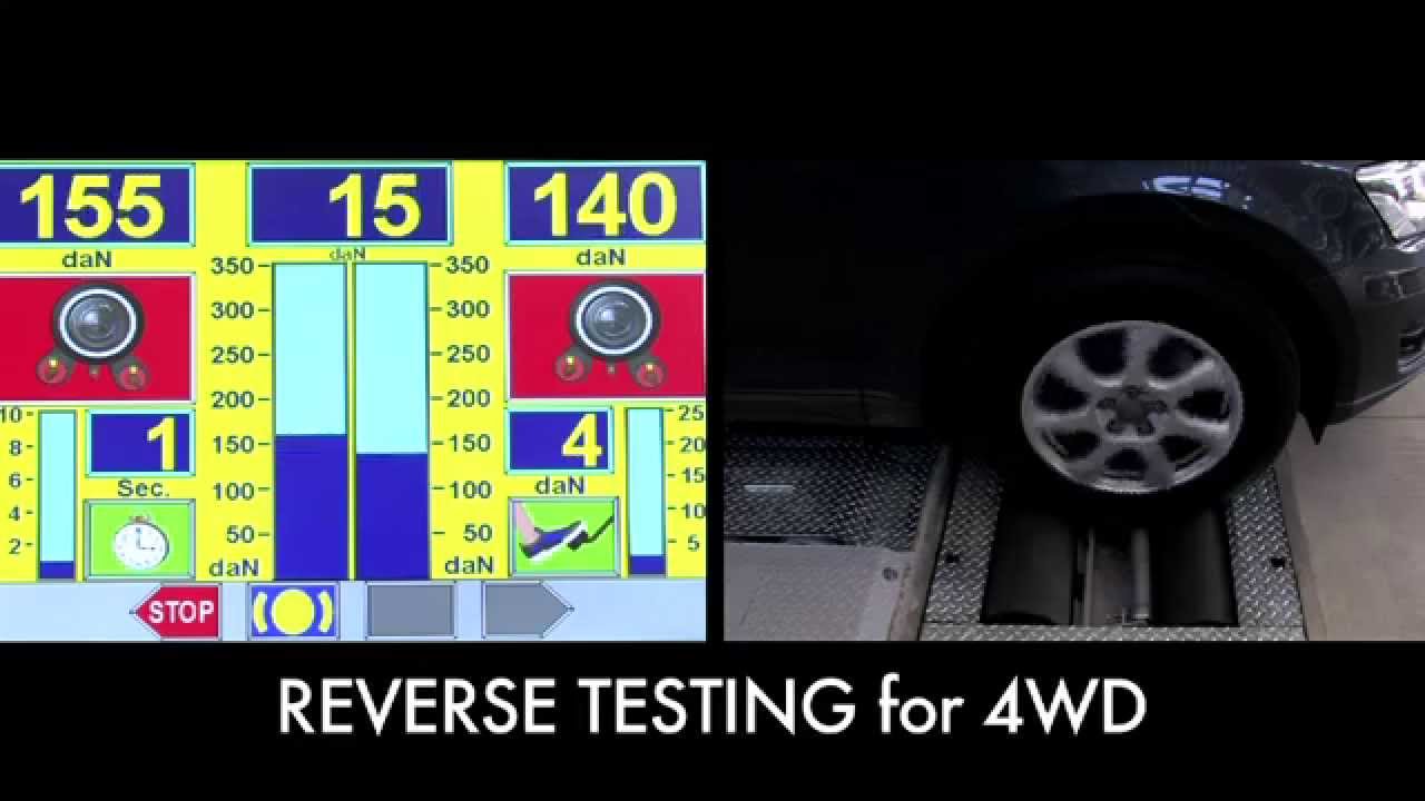 RAV car test lane and play detector