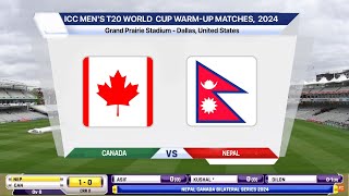 🔴 Live: Nepal Vs Canada Live, World Cup | NEP vs CAN Live | Nepal Live Match Today | T20 World Cup