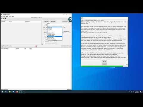 Cheat Engine Step 3 - Finding Unknown Values in Memory