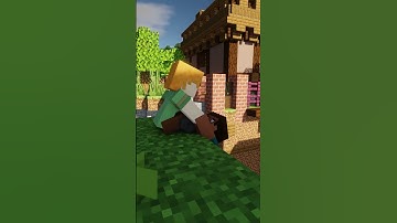 Steve saves alex from zombies - Alex and Steve Life (Minecraft Animation) #shorts