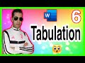  6     les taquets de tabulation