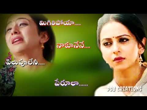 Migilipoya Naku Nenee Song Full Screen Telugu Whatsapp Status Video | DSB Creations