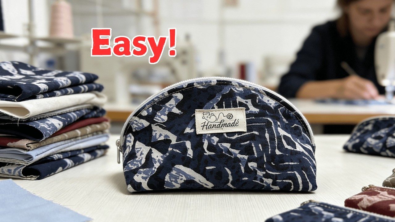 Custom-sized pouch: make it with any big plate at home