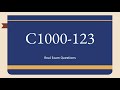 IBM Certification C1000-123 Real Exam Questions