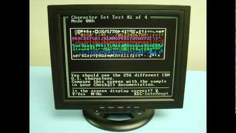 CGA Monitor - Modern LCD Display