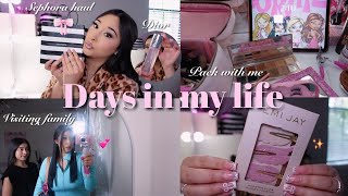 VLOG ♡: Sephora haul, packing, girly things, twitch, shopping & visiting family 