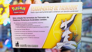 ToolKit Box Pokémon Ferramentas De Treinador Arceus V e V-Astro, Cartas  Baralho Poderoso