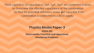 Three capacitors of capacitances 2 micro F, 3 micro  F, 6 micro  F are connected  2nd PUC  class 12