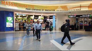 ✈️ Terminal C at Boston Logan International Airport (BOS), May 2022 [4K]