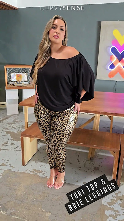 Curvy Sense - Tori Top   Brie Leggings #plussize #plussizeclothing