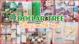 DOLLAR TREE EASTER SPRING DECOR 2022 VALENTINE'S DAY ST PATRICK'S DAY DECOR SHOP WITH ME! NEW FINDS!