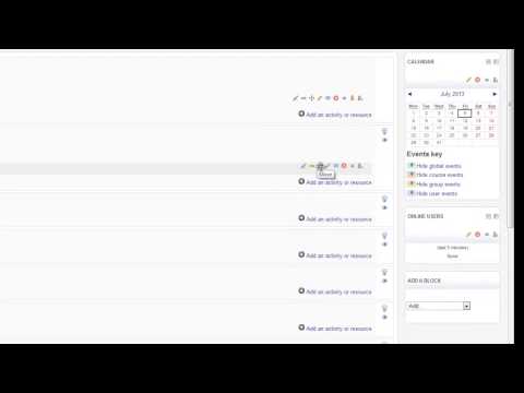 Moving files around  a course - Moodle 2