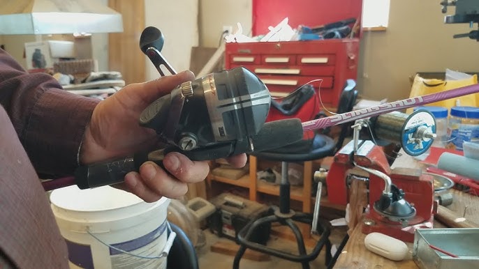 How to respool, restring or reline a push button fishing reel