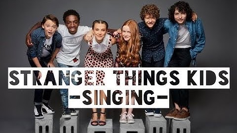 Stranger Things Kids -singing-
