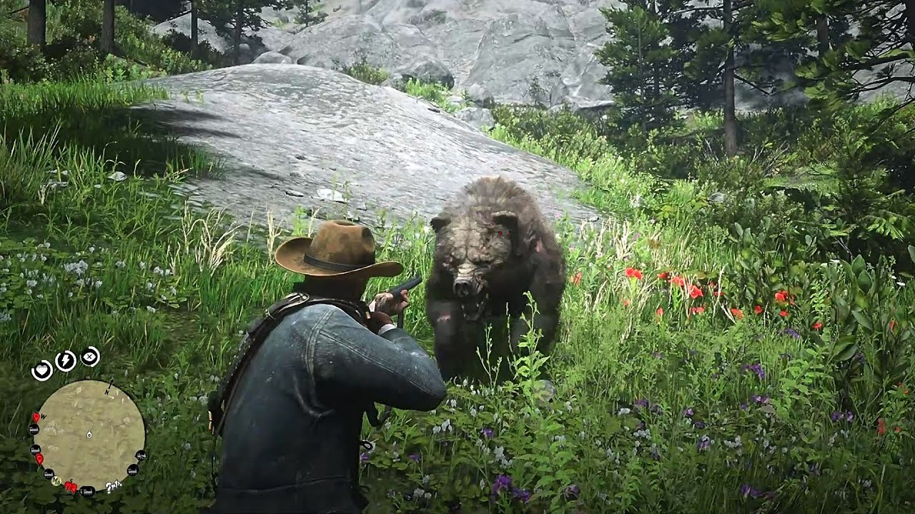 RDR2 Elephant rifle vs the Legendary Grizzly.. YouTube