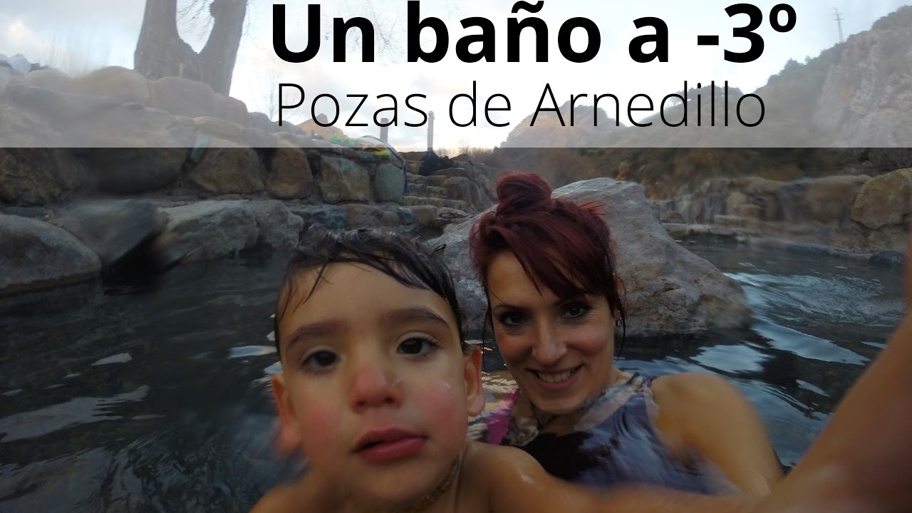 Un baño a 3º bajo cero en las Pozas de Arnedillo