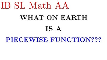 Lecture 7: Functions | Piecewise Functions.  What is a piecewise function? *EXAMPLE*