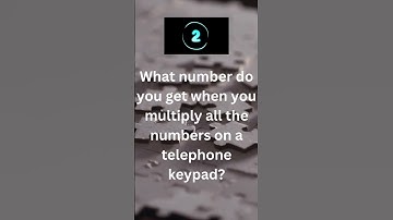 what number do you get if you multiply all telephone keypad? #logicalpuzzles #brainteaser  #riddle