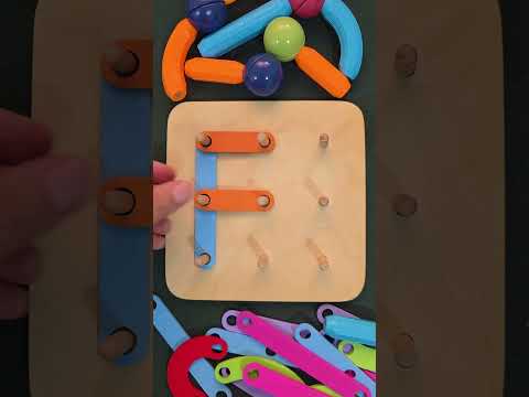 تكوين حرف ال ار  بعدة قطع خشبيه بسهولة جدا يلا نركز