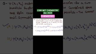 CSIR NET dec 2025 Chemistry Answer Key #chemistry #csirnet #csirnetchemistry #gate #shorts #short