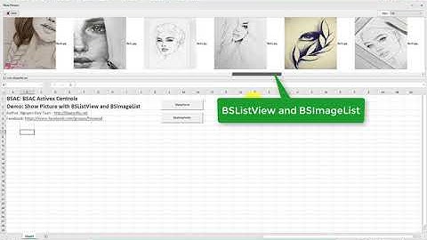 Source code VBA ListView display image by control BSListView, BSImageList