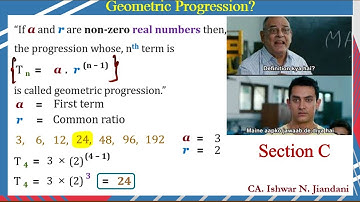 Section C | Geometric progression | Statistics | Gujarat Board | Class 11 | Chapter 9