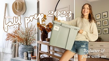 fall decor declutter & prep with me 2023 🍂 | fall decorating ideas & my decor aesthetic | Brooke Ava