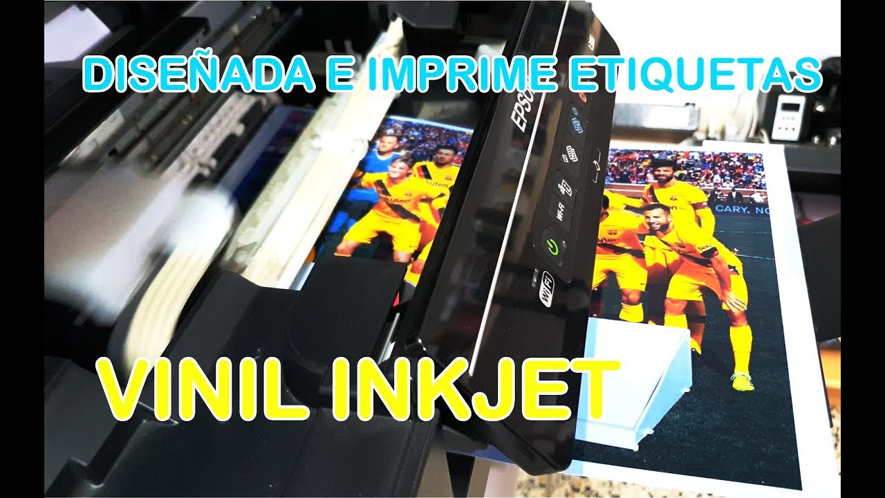 Vinil adhesivo IMPRIMIBLE para impresoras INKJET 