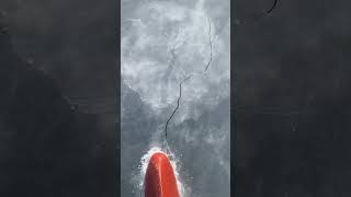 Bulbous bow breaking built-up ice