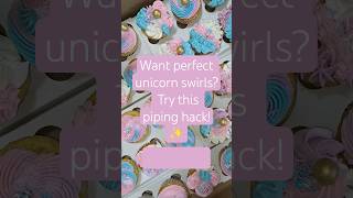 ✨ Unicorn Cupcakes Hack | Easy Multicolor Piping Trick 🦄🧁 #cupcake #diycrafts #diyprojects