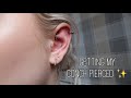 GETTING MY CONCH PIERCED | ANOTHER EAR PIERCING ✨