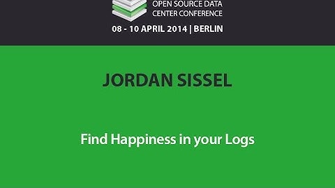 OSDC 2014: Jordan Sissel - Find Happiness in your Logs