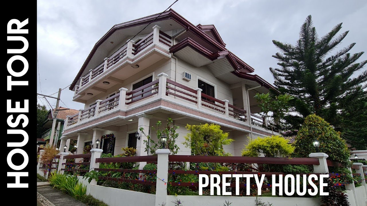 House Tour 671 Pretty House with long balcony space, corner inside country homes Tagaytay city #bts
