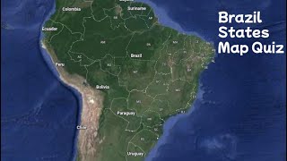 Brazil States Seterra Map Quiz | Pin screenshot 2