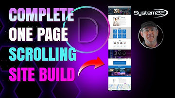 Complete One Page Scrolling Website Build Divi Theme 👈👈👈