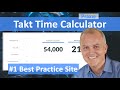 Takt Time Calculator in Lean Six Sigma manufacturing projects || Praxie Software