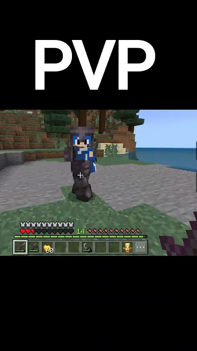 Aku melawan teman ku di minecraft