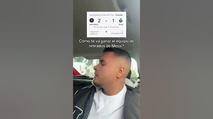 Cómo vas a perder con Messi?