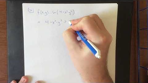 The domain of a function of two variables