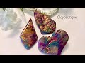 A different way to do Faux Labradorite! Polymer Clay Faux Purple Flash Labradorite!