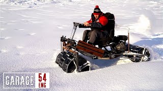 We make an all wheel drive ATV with metal drums for wheels