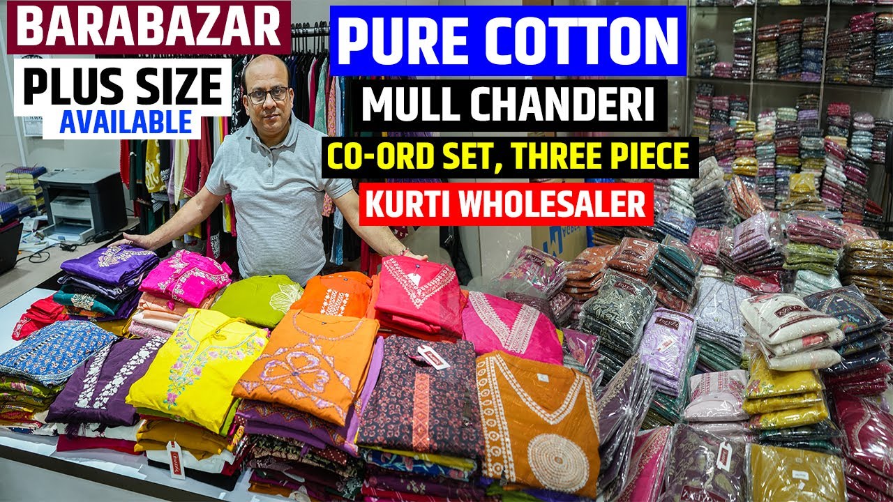 Pure Cotton Kurti / Fancy Kurti / Hand Work Kurti Manufacturer & Wholesaler in Kolkata Barabazar