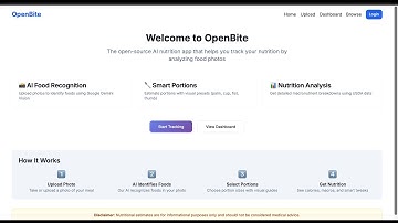OpenBite: AI Nutrition Tracking in 30 Seconds | Hackathon Project Demo