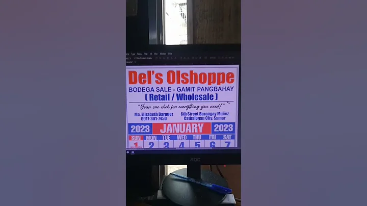 8.5x13" Commercial Calendar #shorts #shortsvideo